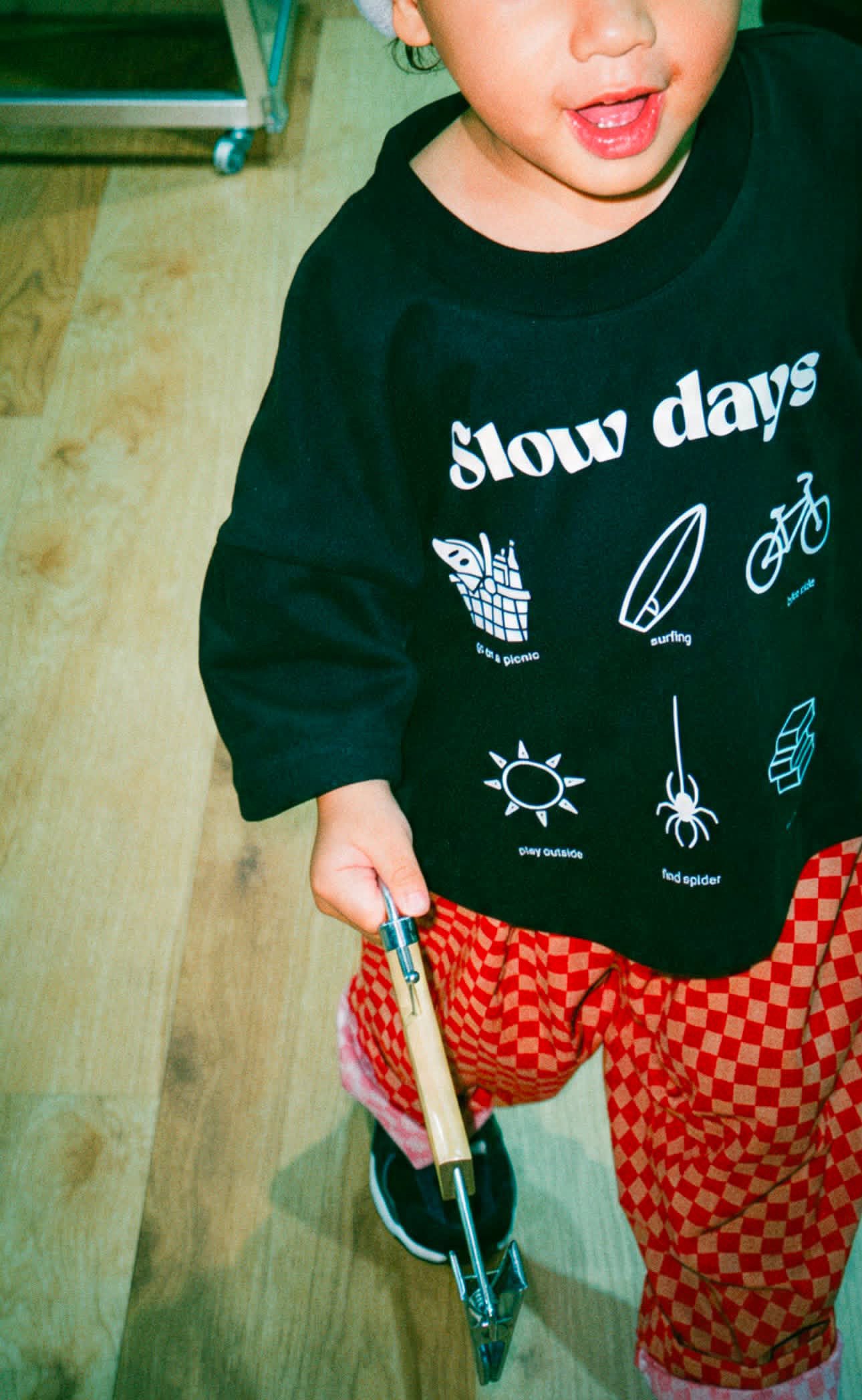 Child in Slow Days Tee